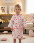 Sweet Affection Hand Block-Printed Robe - 100% Cotton