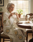 Bloomed in Sun Hand Block-Printed Robe - 100% Cotton