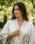 Bloomed in Sun Hand Block-Printed Robe - 100% Cotton