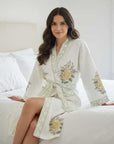 Bloomed in Sun Hand Block-Printed Robe - 100% Cotton