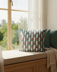 Blush Garden Stripe Pillow