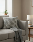Noir & White Accent Pillow