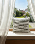 Noir & White Accent Pillow