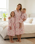 Elephant Picnic Hand Block-Printed Robe - 100% Cotton