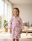 Sweet Affection Hand Block-Printed Robe - 100% Cotton