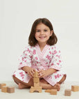 Sweet Affection Hand Block-Printed Robe - 100% Cotton