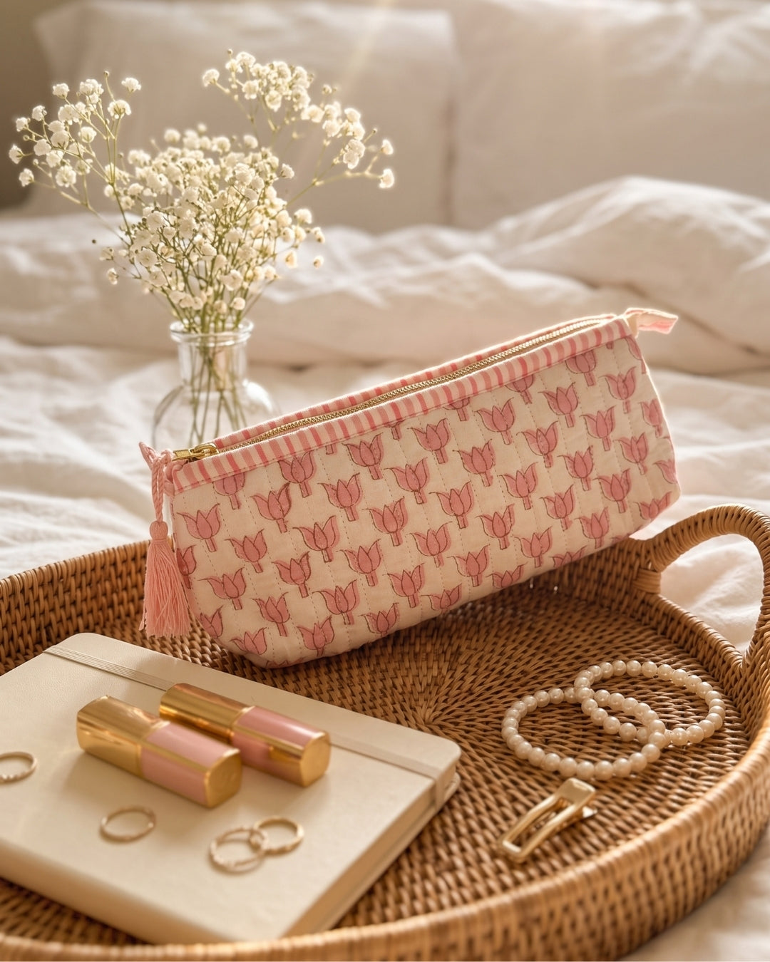 Blush Tulip Pouch