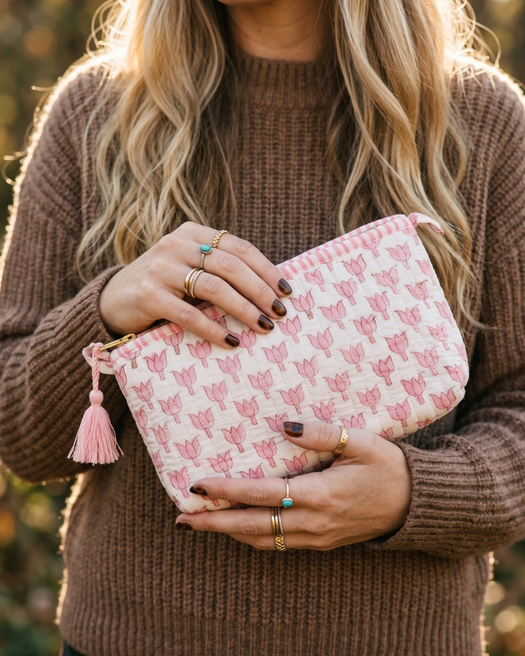 Blush Tulip Pouch