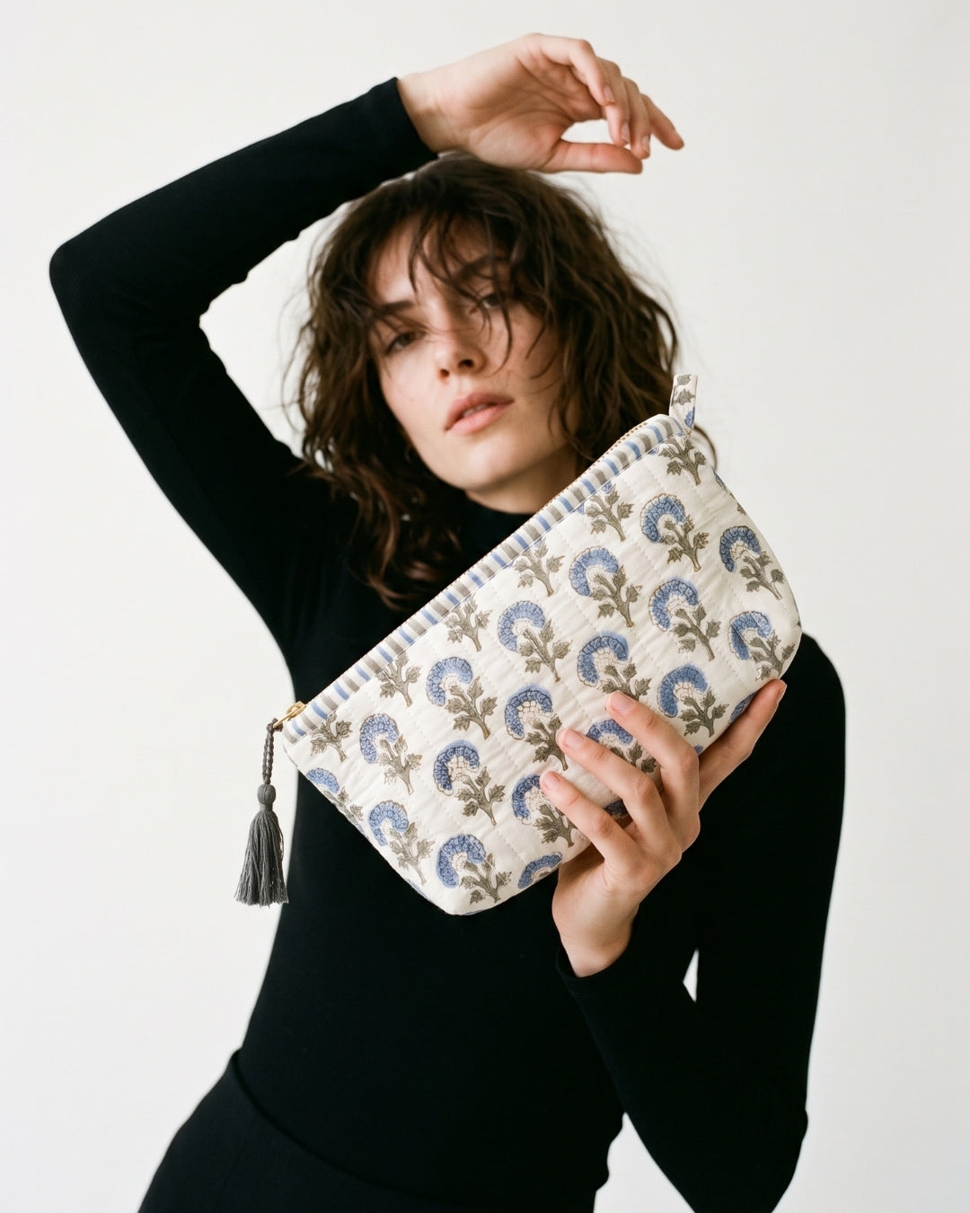 Blue Thistle Pouch