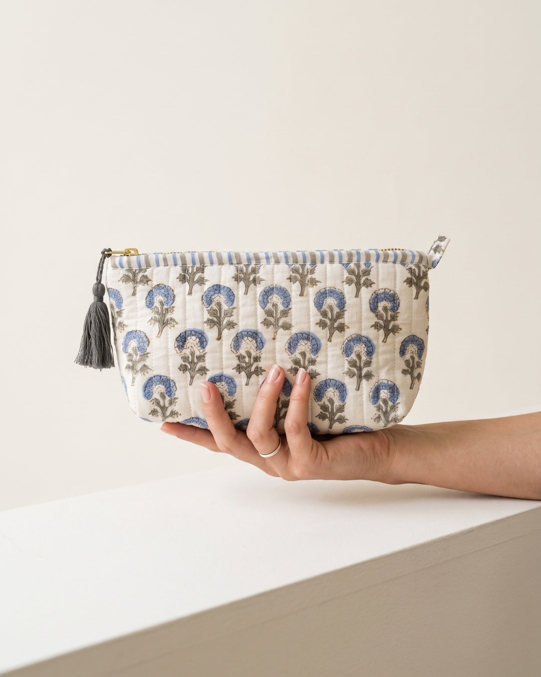 Blue Thistle Pouch