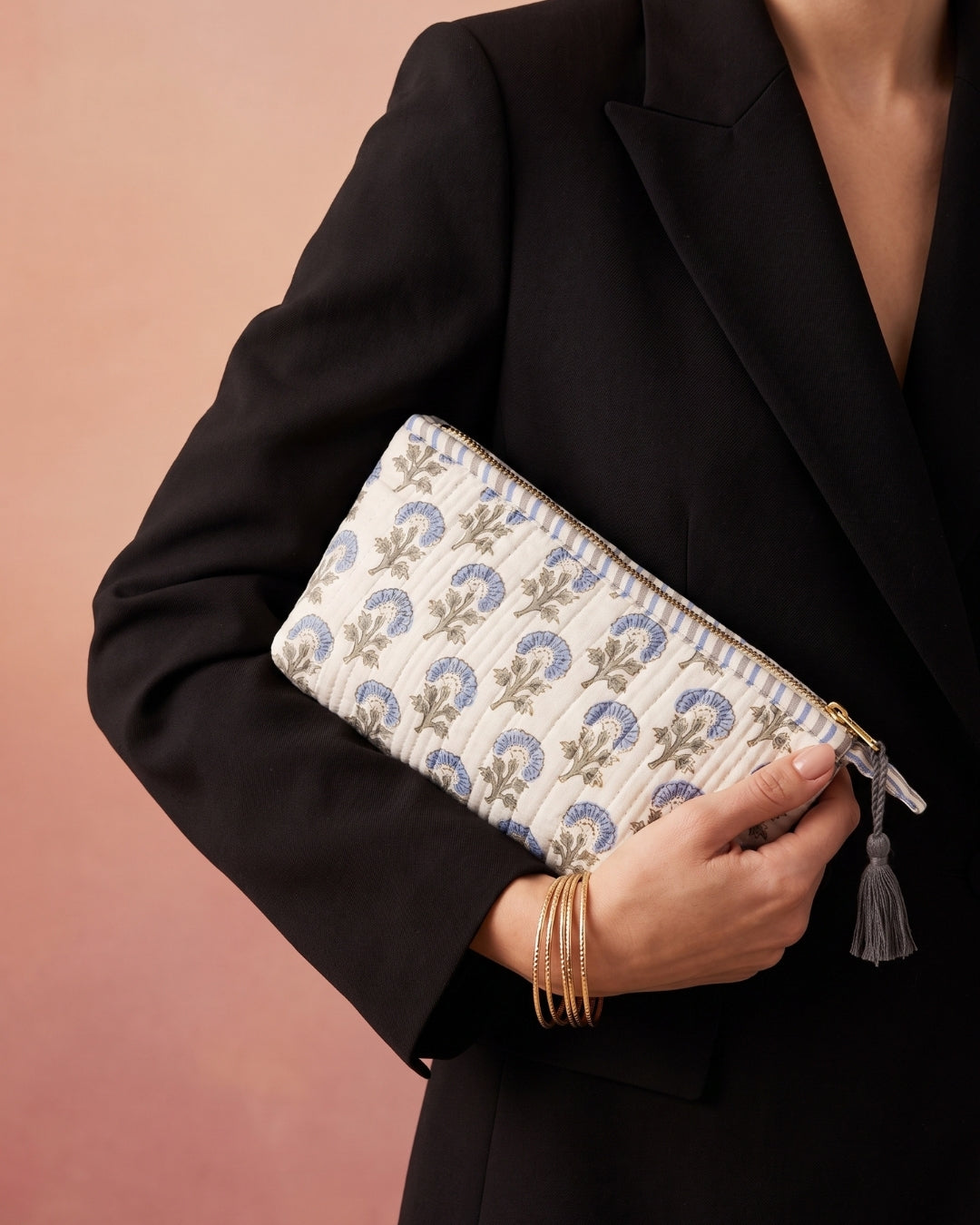 Blue Thistle Pouch