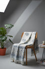 Azure Blossom Veil Throw in Signature Weave Cotton