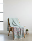 Sage Veil Throw in Signature Weave Cotton