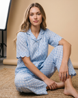 Little Blue Blooms PJ Set