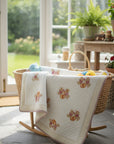 Blush & Sunshine Baby Quilt