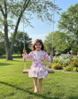 Elephant Picnic Hand Block-Printed Robe - 100% Cotton
