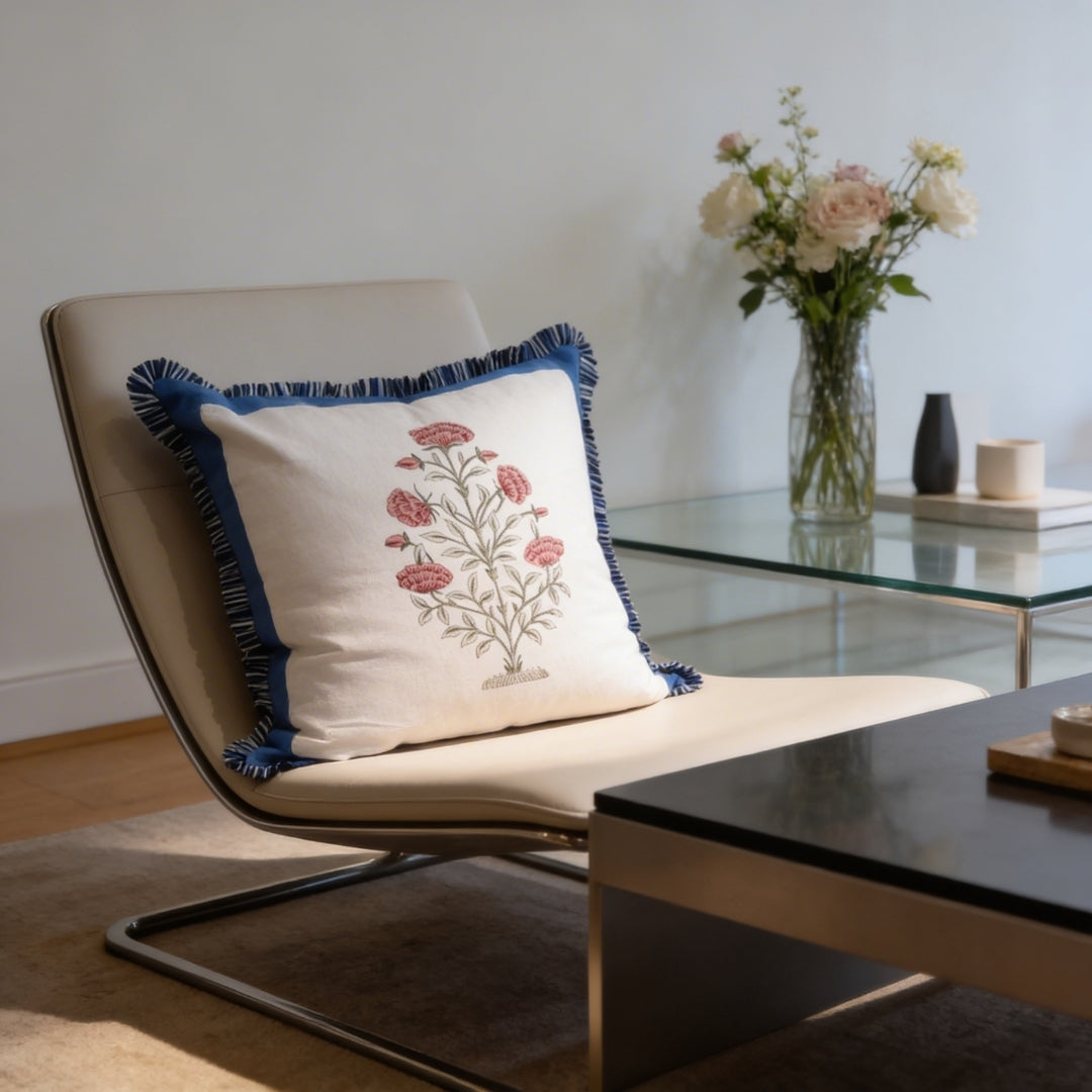 Scarlet Bloom Pillow