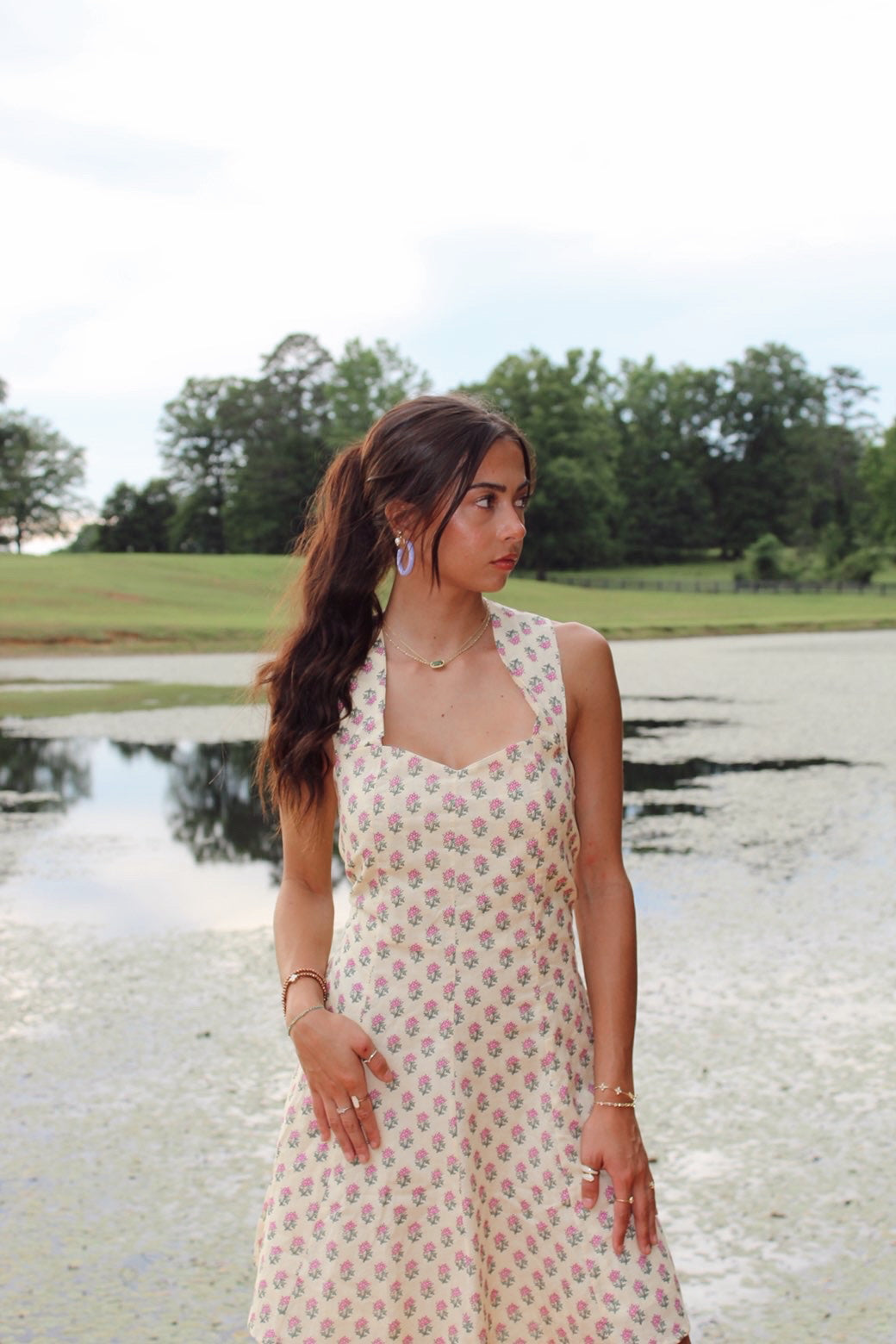 The Cross-Back Cotton Dress