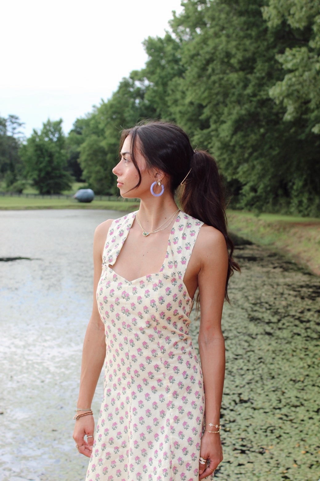 The Cross-Back Cotton Dress