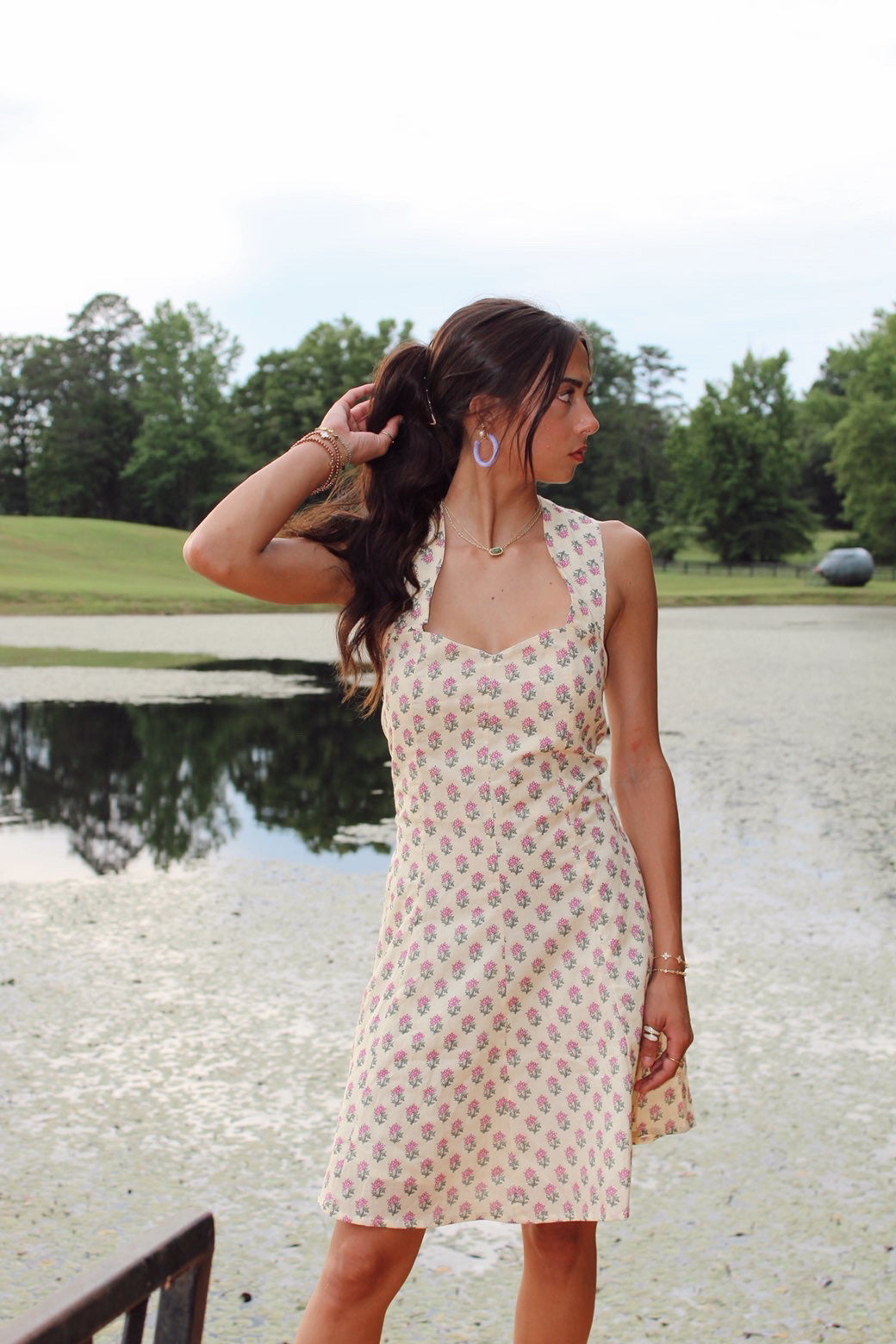 The Cross-Back Cotton Dress