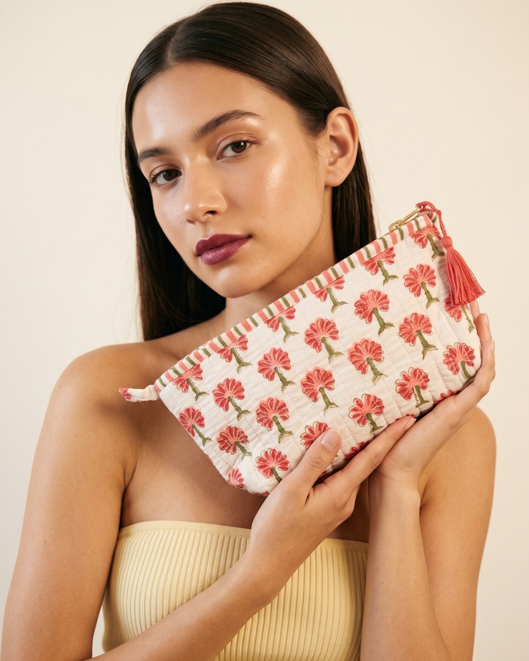 Coral Bloom Pouch